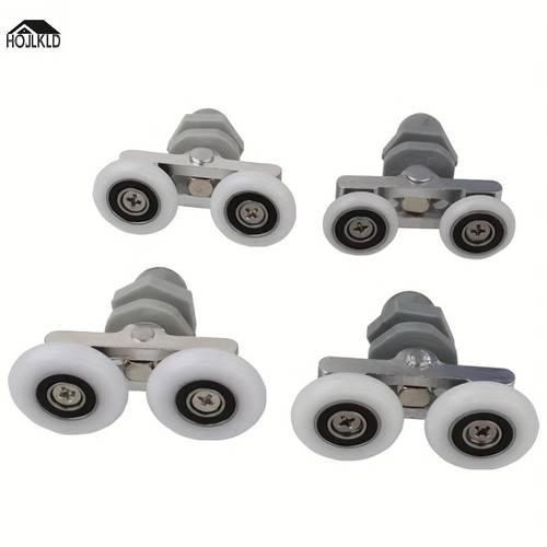 19 23 25 27mm double wheel shower room shower door roller 180 degree swing glass door turntable