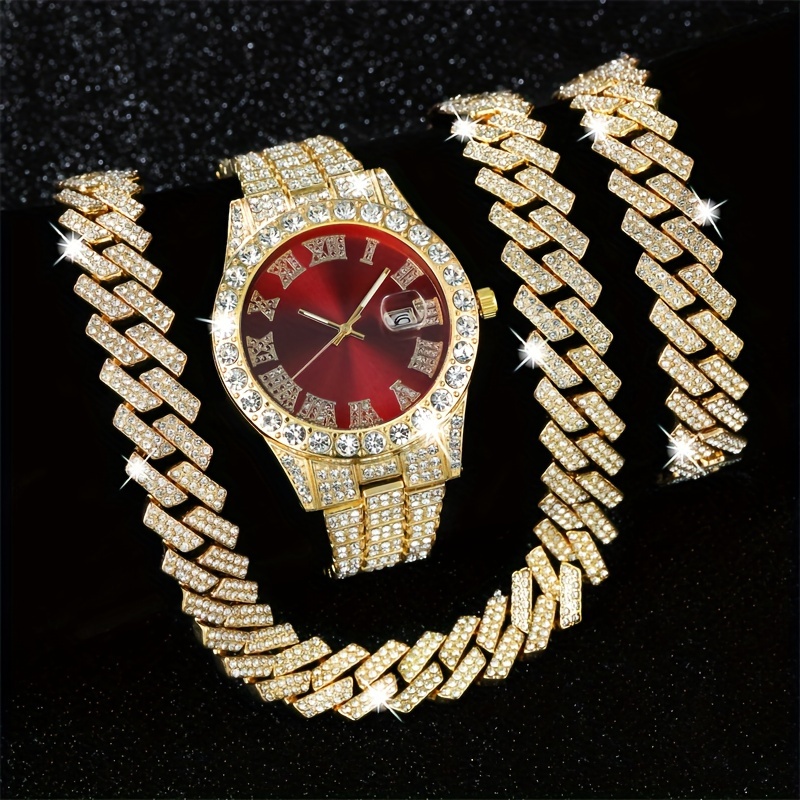 

2pcs/set Gorgeous Luxury Women's Watch And Bracelet Set - Precision Quartz Watch