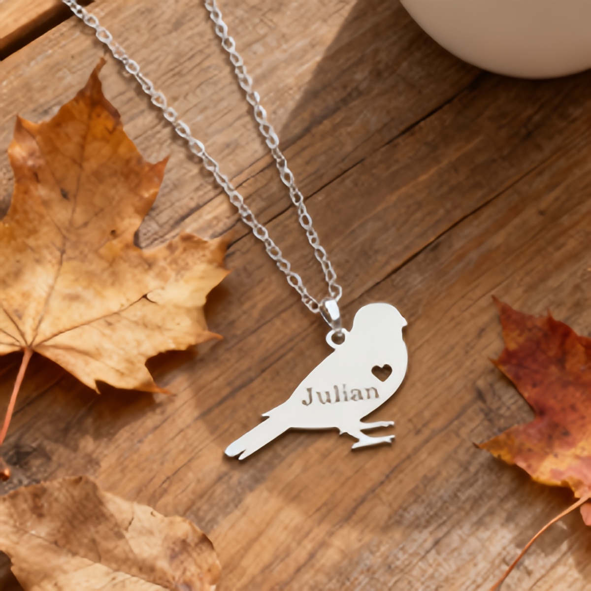 TEMU Custom Personalized Parrot Name Necklace, Plated With, Customized With English Names. A Stylish Decorative Piece With Fashionable Font, Perfect