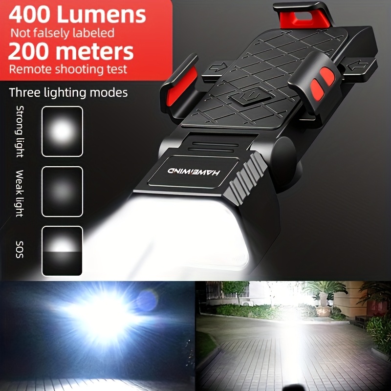 2025 Nieuwe 3-in-1 Fietsverlichting Set, met 6 LED Lampen van Hoge Helderheid, een Batterij, Brede Straal, 5 Modi - USB-C Oplaadbaar, Geschikt voor Nacht Rijden, Fietsaccessoires voor Regelmatige Modellen.