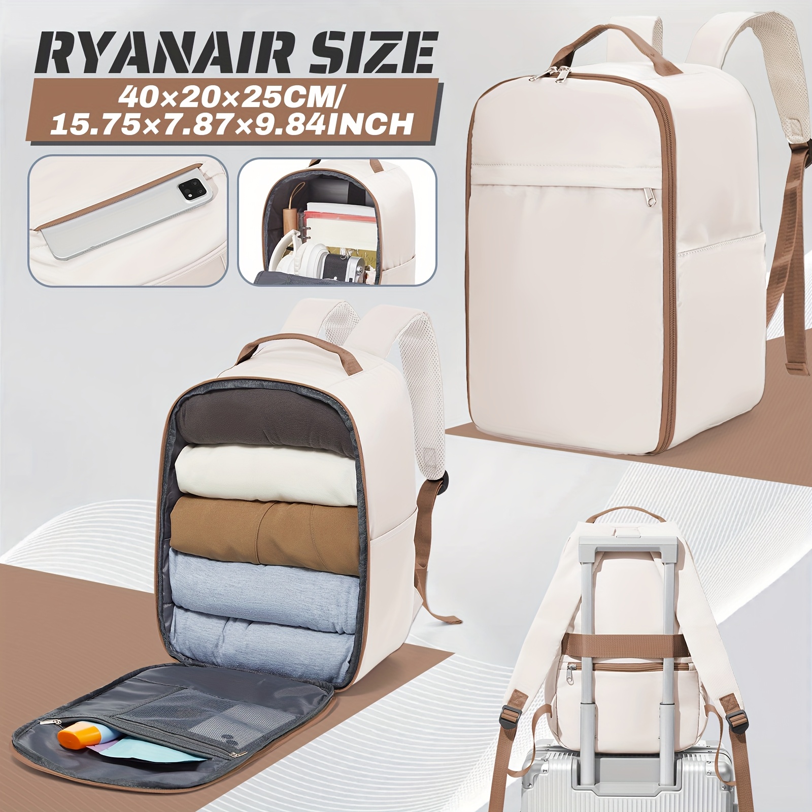 ryanair 40 x 20 x 25 backpack seat cabin bag - Temu Ireland