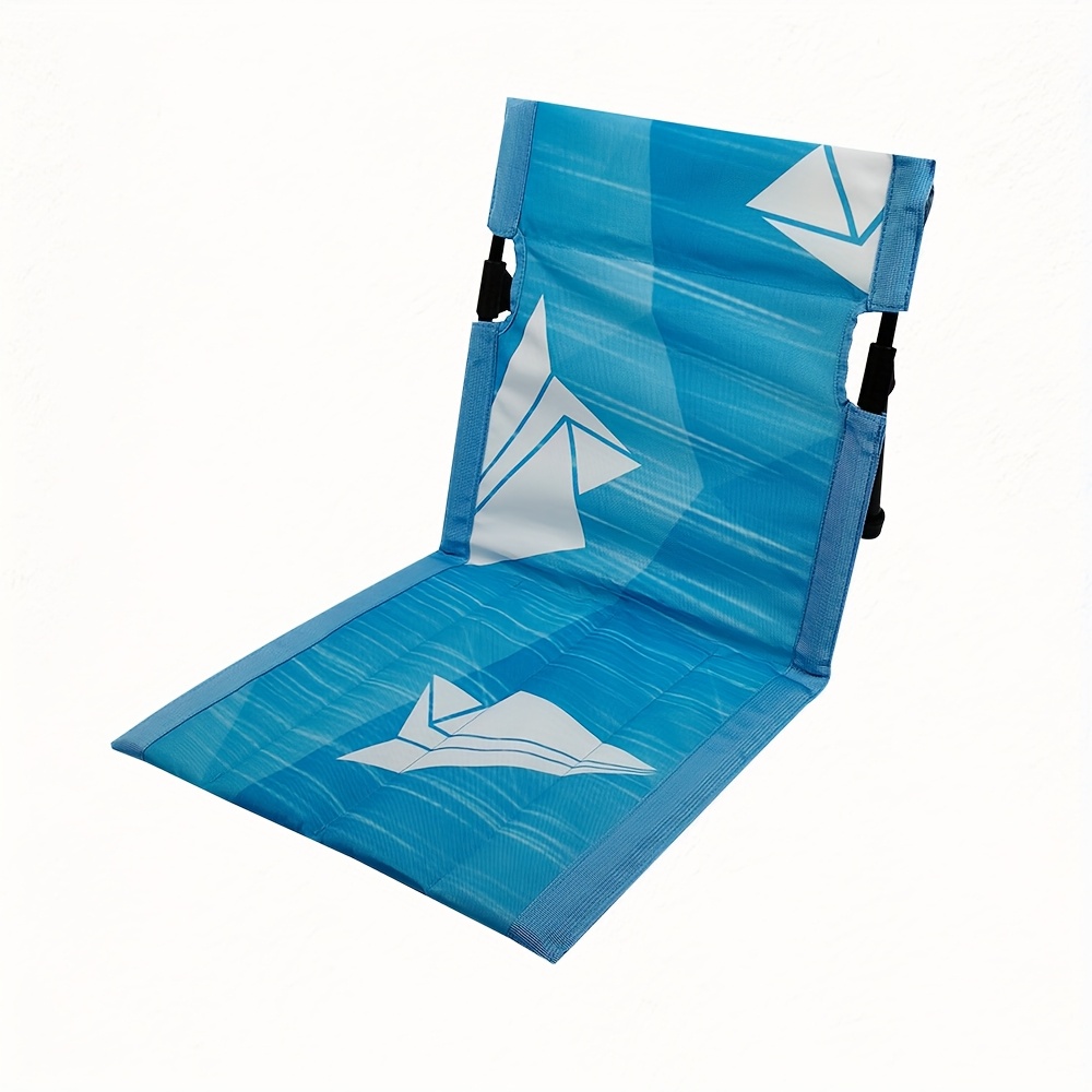 Foldable Camping Chair Outdoor Single Lazy Chair Backrest Cushion Picnic Camping Folding Back Chair Beach Chairs