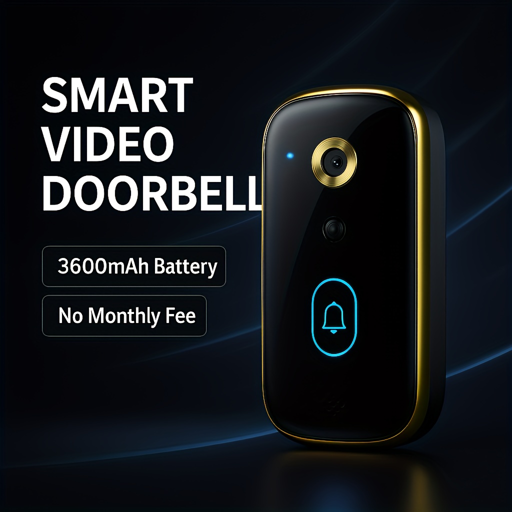 wireless doorbell camera video doorbell no subscription Temu