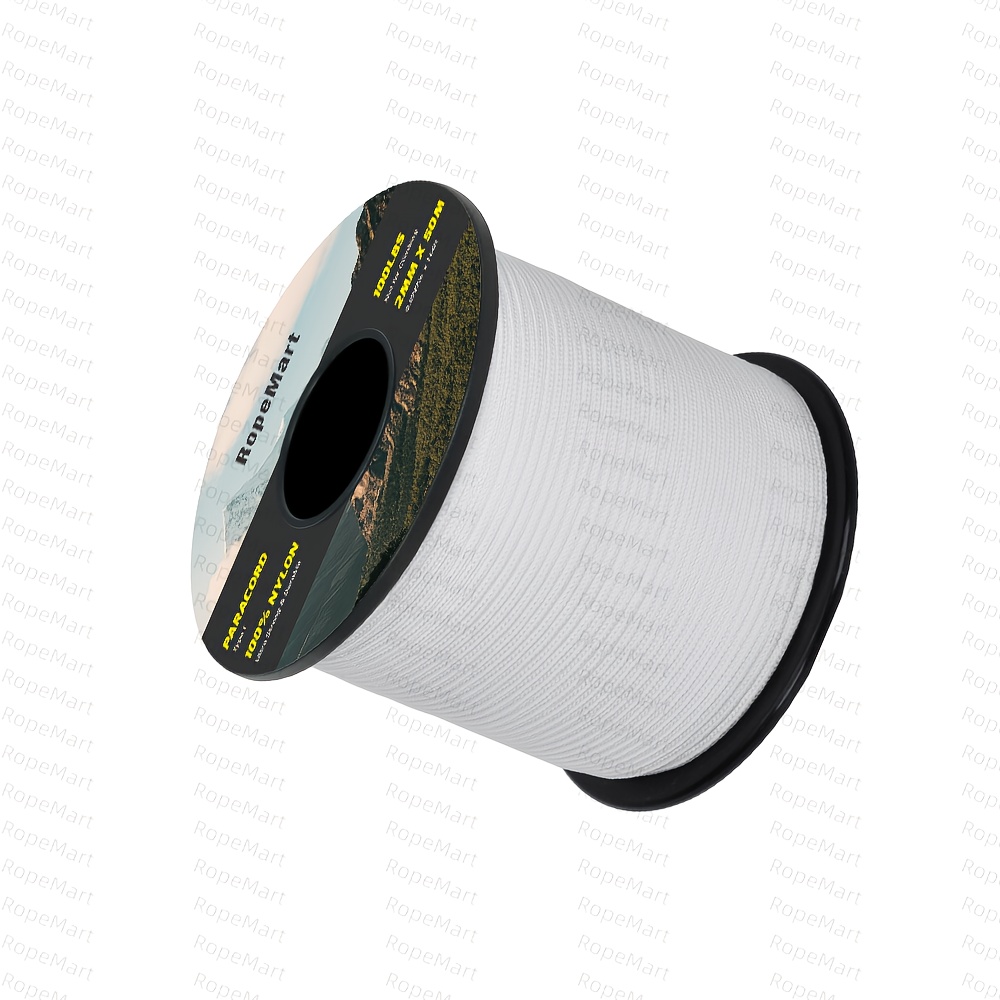Image of 100% Nylon 2mm Rope Type I, 50 Meters In Length, Versatile And Resistant To Wear, Suitable For Outdoor Use, Tent Gear, Camping, And Tasks