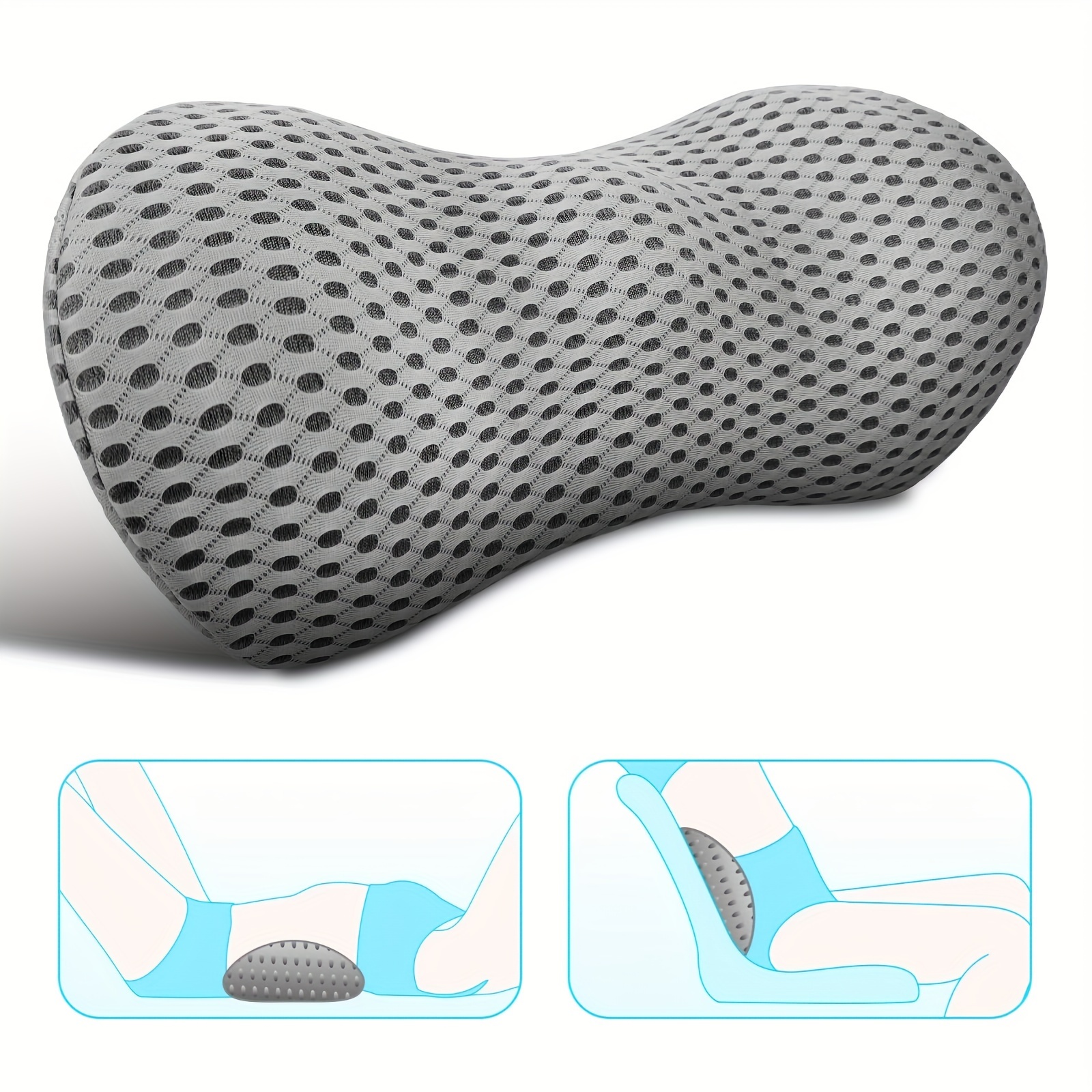Cojín ortopédico del asiento y cojines de soporte para la espalda y lumbar  Almohada para silla de oficina Memory Foam Cojín del asiento del coche