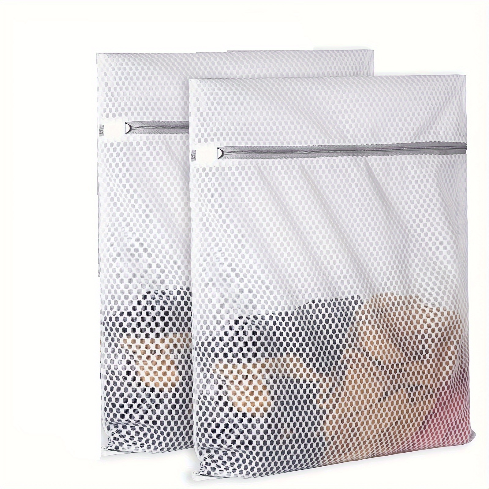 TEMU Durable Honeycomb Mesh Laundry Bags For , 125gsm Net Fabric Durable And Reusable Delicate Wash Bag, Travel Organization Bag For Lingerie,