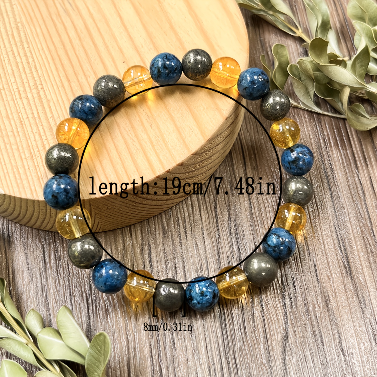 Wealth-Attracting Natural Crystal Bracelet, Good Luck Charm