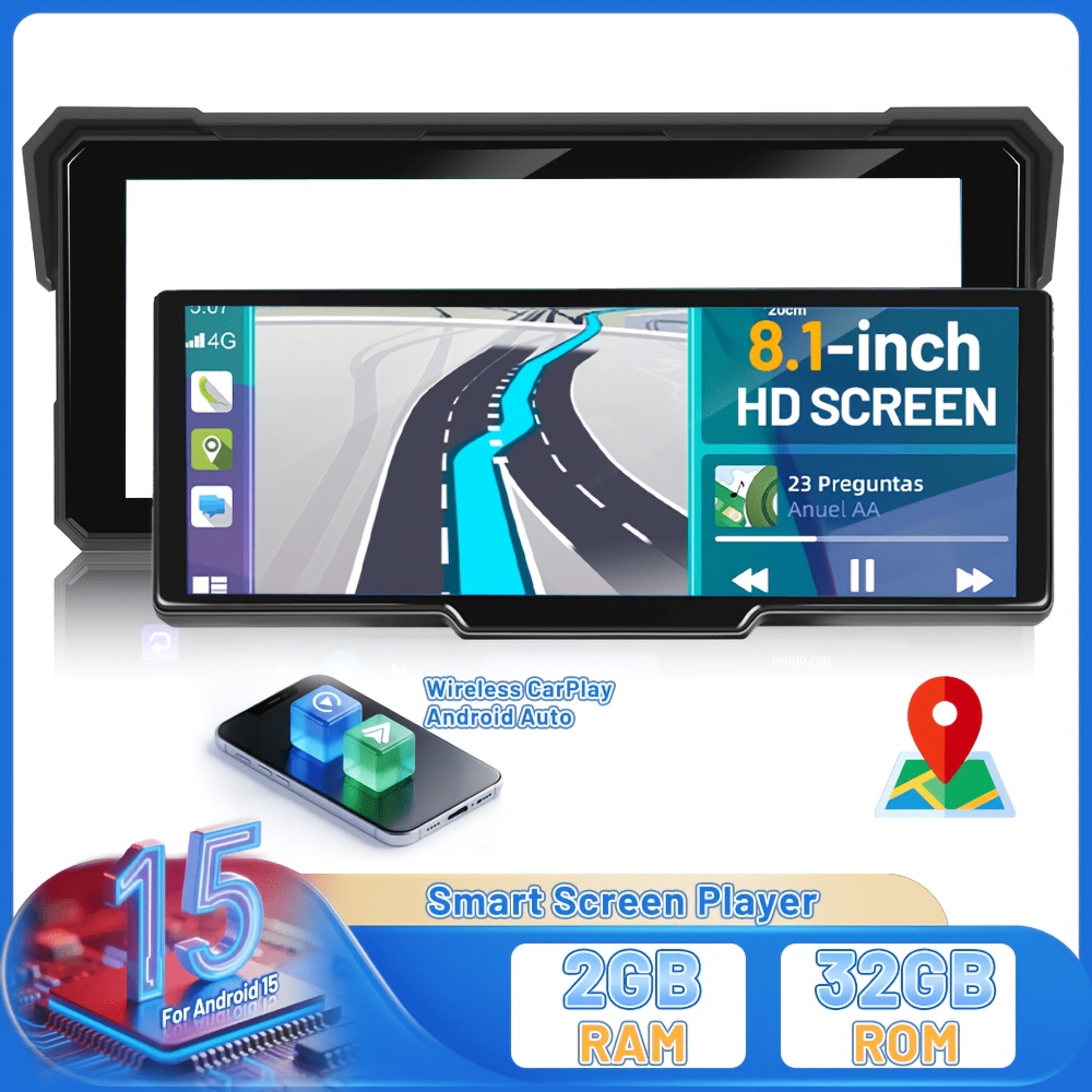 Image of 15 2gb +32gb Smart Screen Player, 8.1-inch Screen Multimedia Support & Auto, Bluetooth, Wifi, Gps, Multi-angle Adjustable Bracket For New Year's Gifts