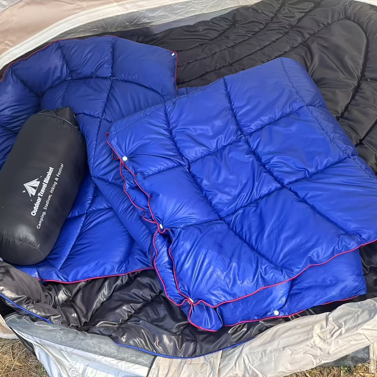Rainbow Wearable Camping Blanket