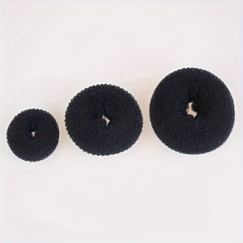 

3-pack Hair Bun Maker Set, Donut Bun Shapers In Various Sizes, Diy Hairstyling Tools, Lightweight & Flexible Hair Accessories, For Different Hairstyle Needs