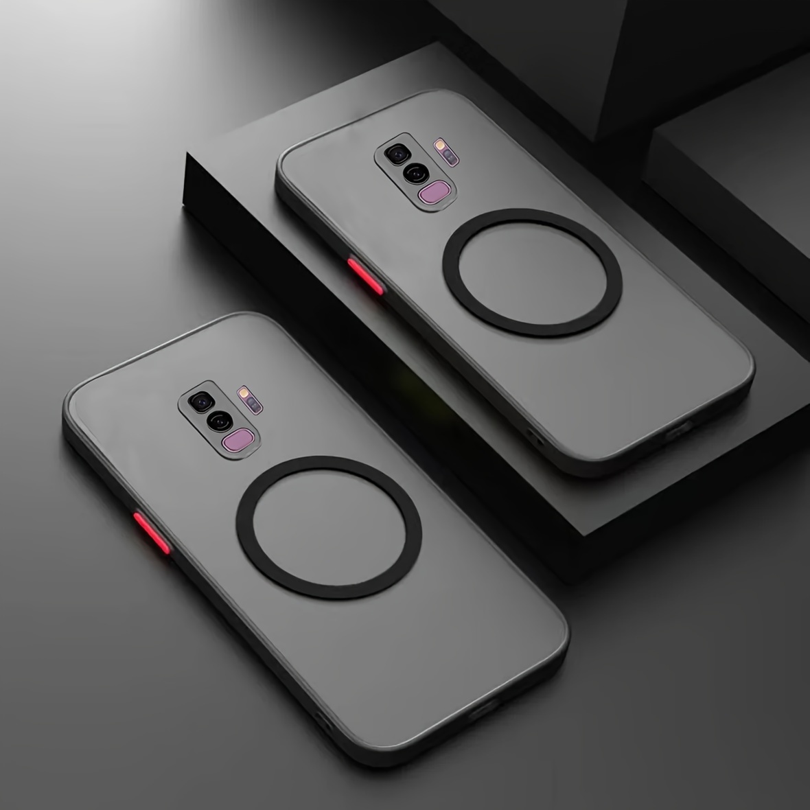 E-shop Handyhülle - Luxuriöse, matte, magnetische, kabellose Ladehülle, passend für Samsung S9/S9+ Hülle