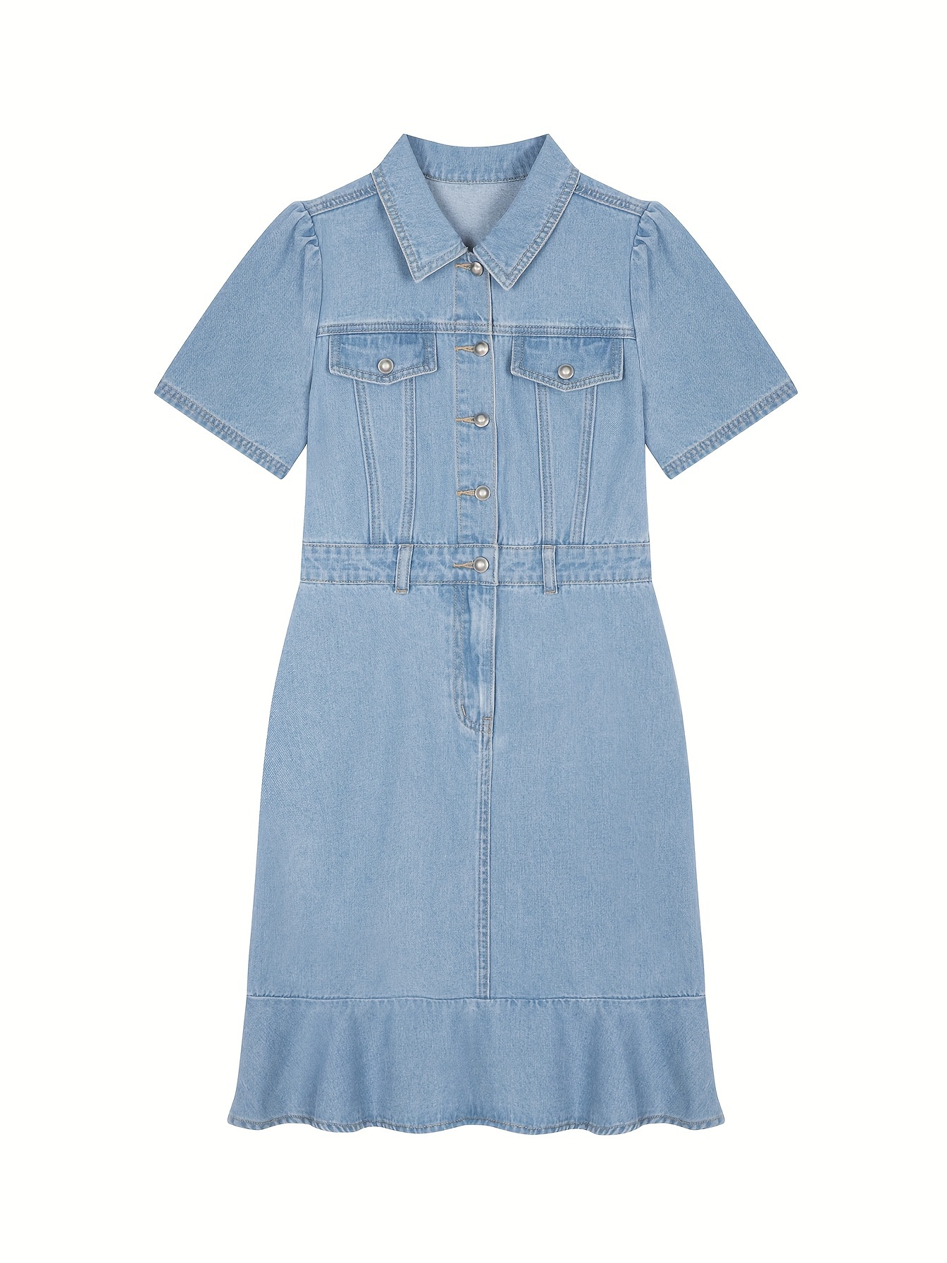 【新品未使用品】Montecristo French Sleeve Dress French Vintage Dress Women Puff Sleeve Square Collar Elegant