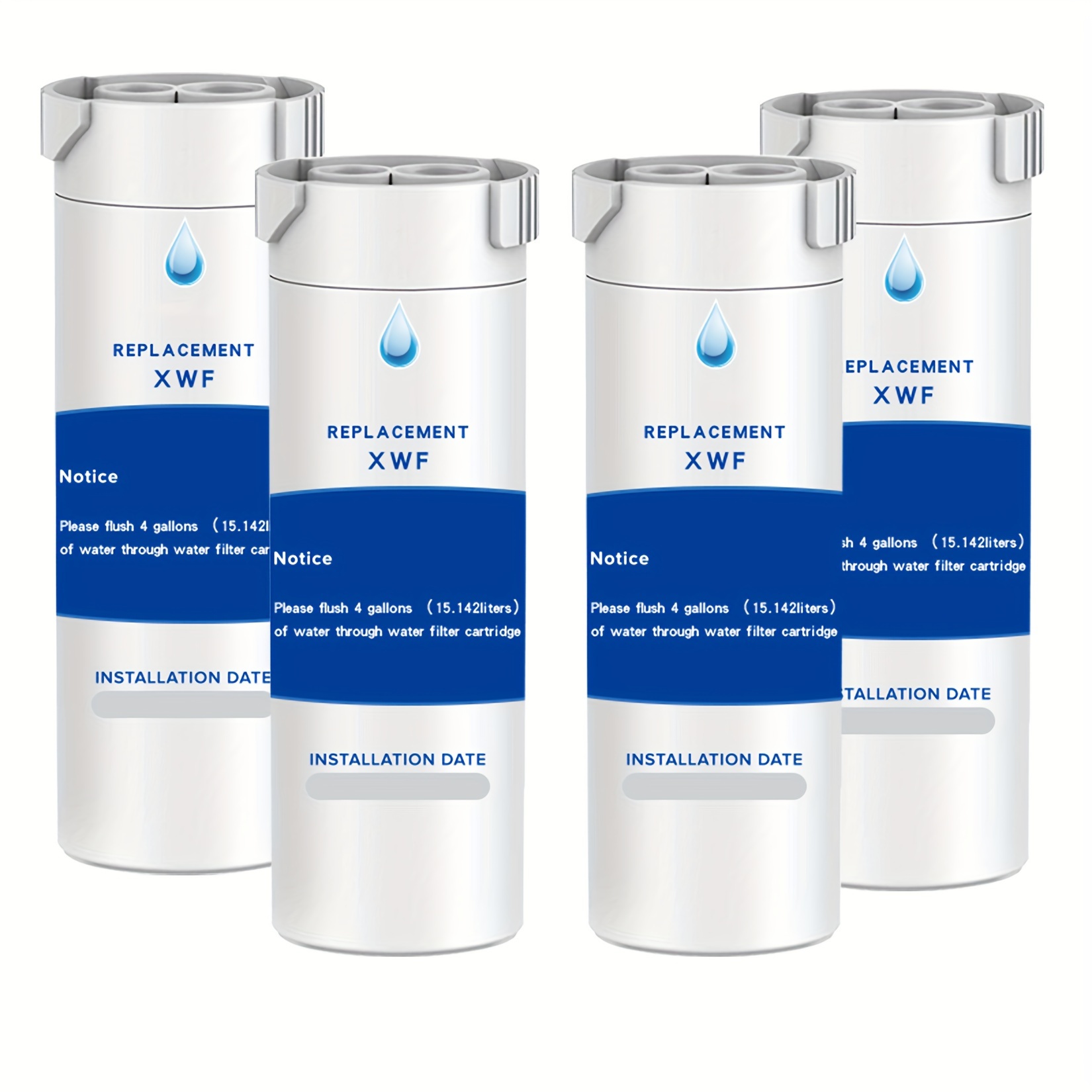 

4pcs Refrigerator Water Filter Suitable For Xwf Refrigerator Cartridge, Replaces With Gbe21, Gde21, Gde25, Gfe24, Gfe26, Gne20 Water Filter