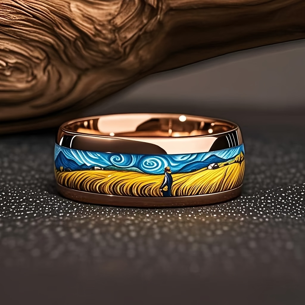 Stylish Stainless Steel Ring — Unisex Gift for All Occasions