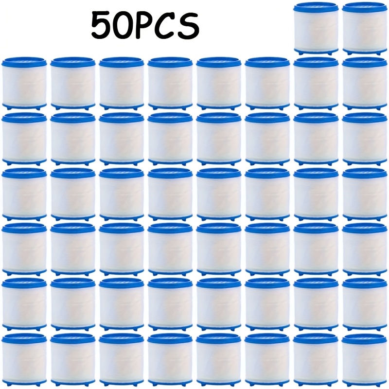Image of 50pcs Premium Pp Replacement Water - Fit For Faucet Shower Head Systems & Sink Purifiers, Removes , Sediment, Rust, Scale, Improves Water & Extends Equipment , Shower Water Filter, Removal