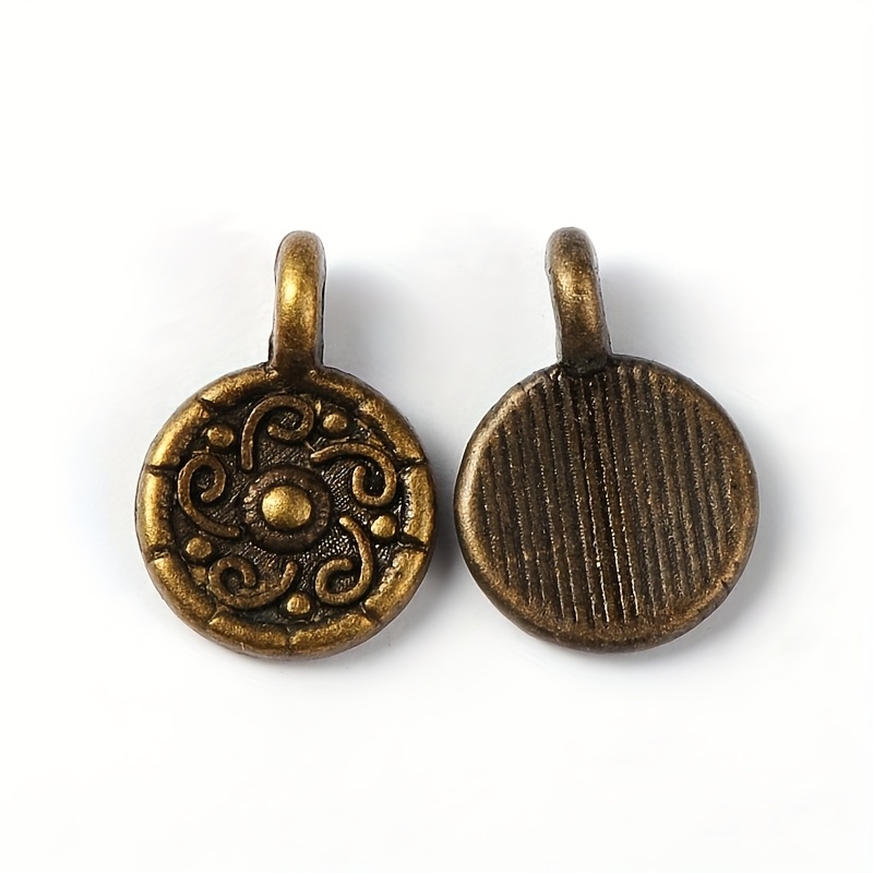 TEMU 50 Piezas de Colgantes de Aleación para Hacer Joyería - 9mm de Ancho x 13mm de Largo, Cuentas Multicolor DIY con Agujeros de 1.5mm, Componentes