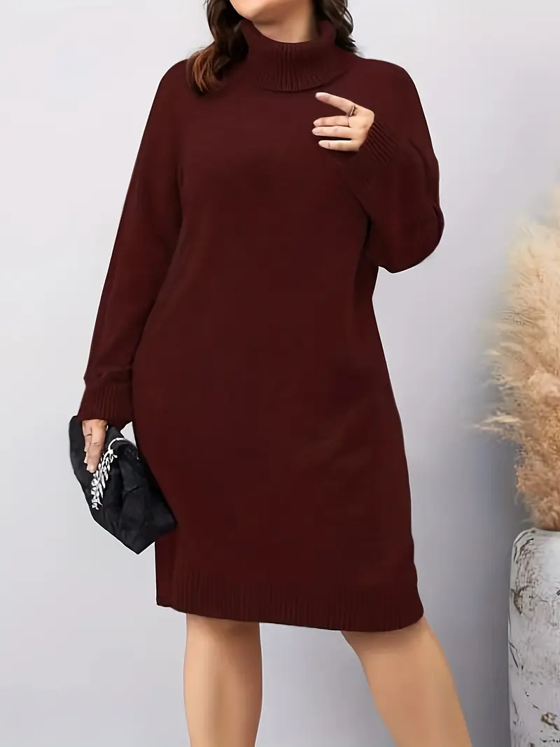 2024 new womens casual oversized turtleneck sweater dress - Temu 2024 new womens casual oversized turtleneck sweater dress - Temu