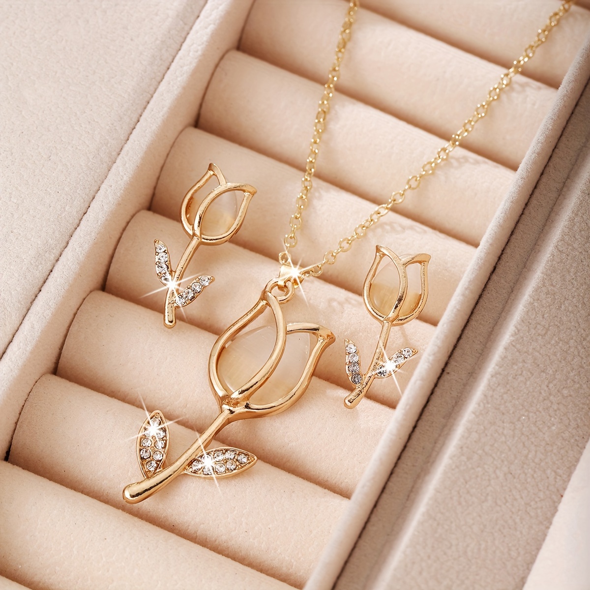 women' elegant beautiful tulip fashion alloy light Temu Mauritius