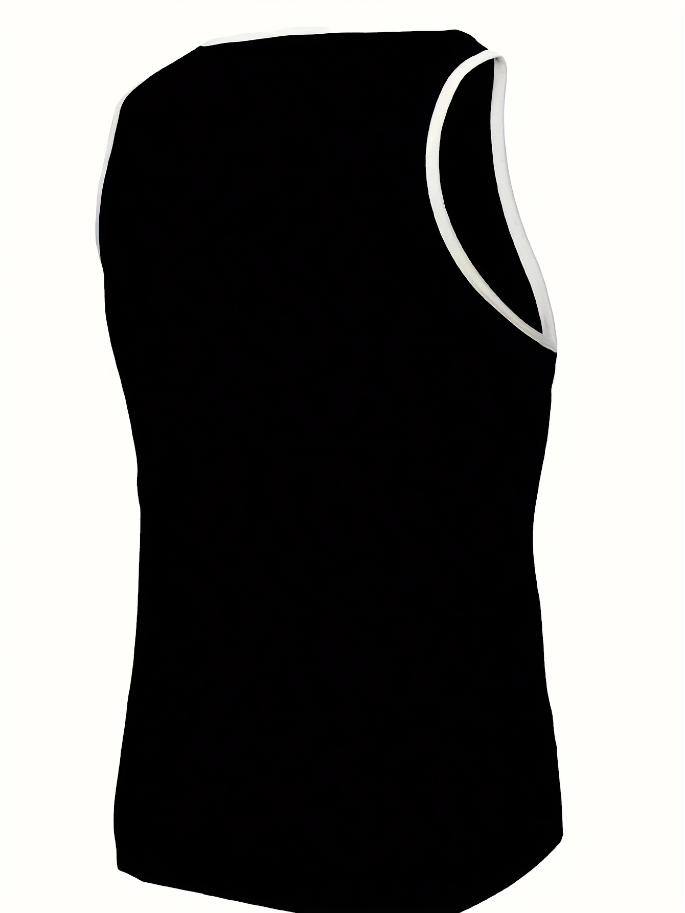 Men's Solid Color Vest Summer Tank Top Sleeveless Fitness Sports Shirt Trendy