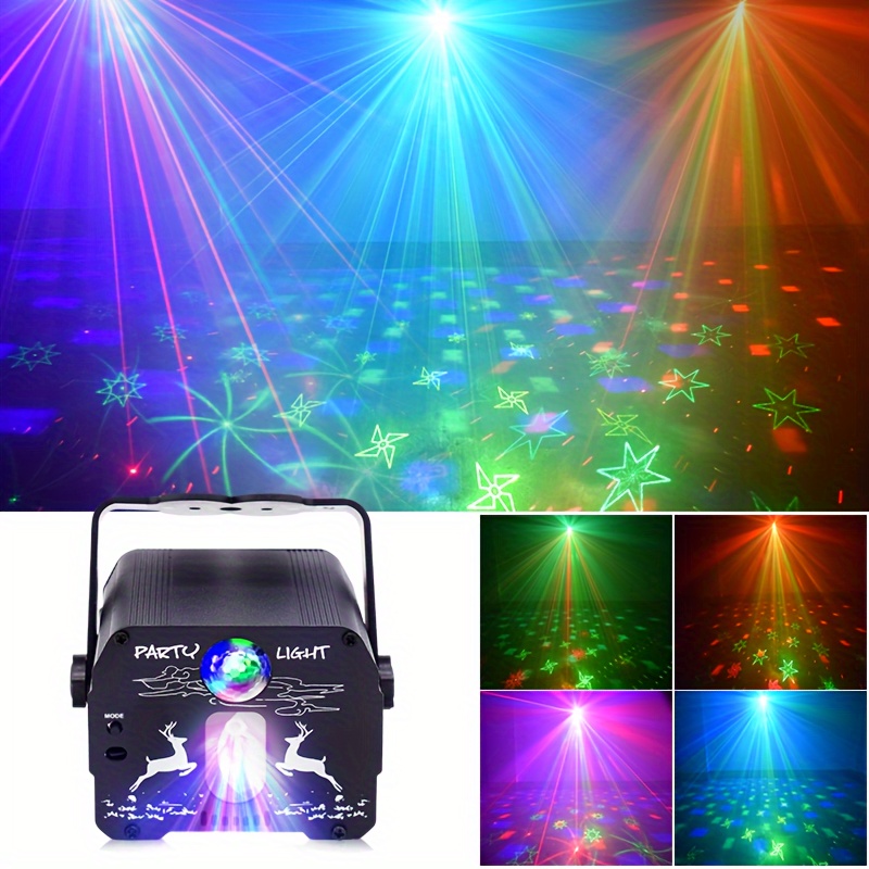 Mini lumière Disco DJ LED, projecteur de scène rouge bleu vert