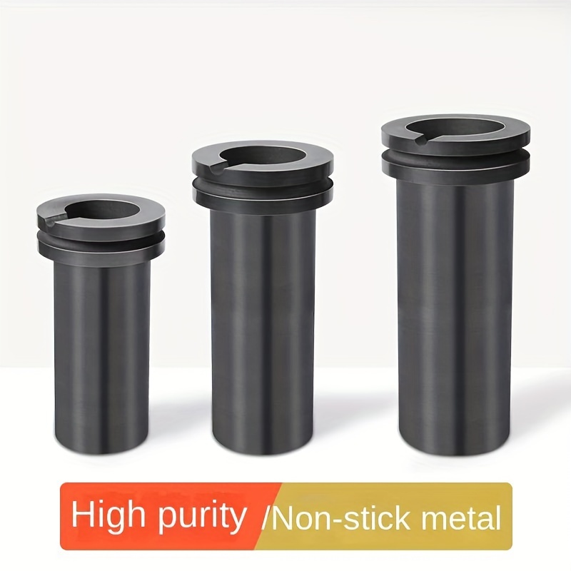  VEVOR Crisol de grafito de 6.6 lbs para horno de grafito de un  solo anillo de metal fundido, molde de lingote para fundir metal, oro,  plata, cobre, aluminio, horno de fundición