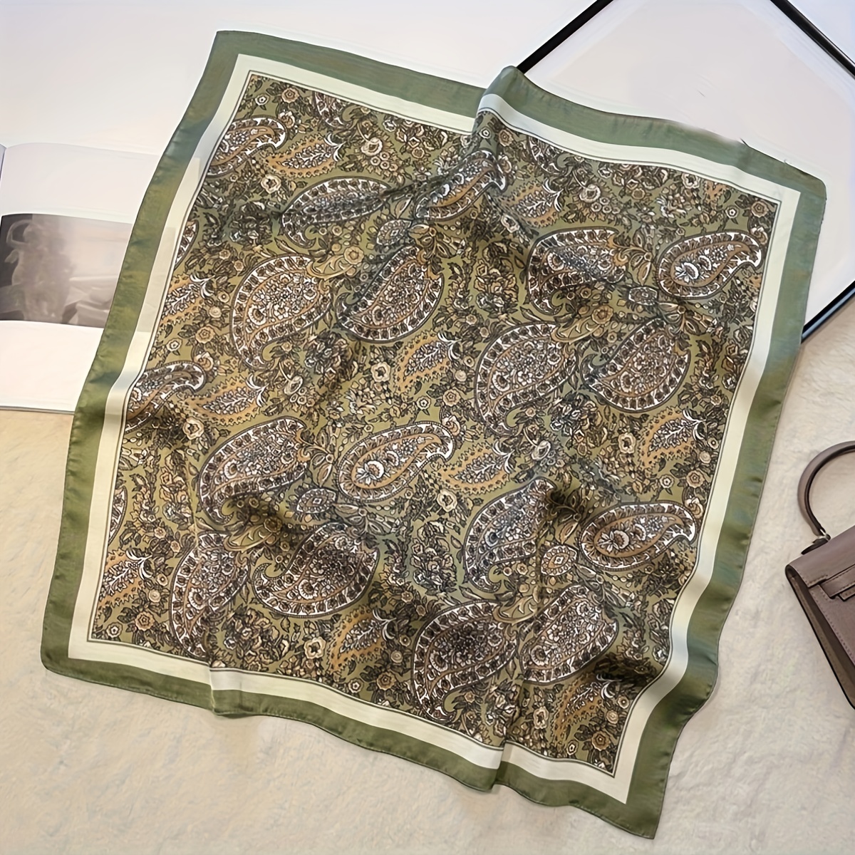 Fashionable Cashew Nut Pattern Scarf, Multi-Functional Headscarf