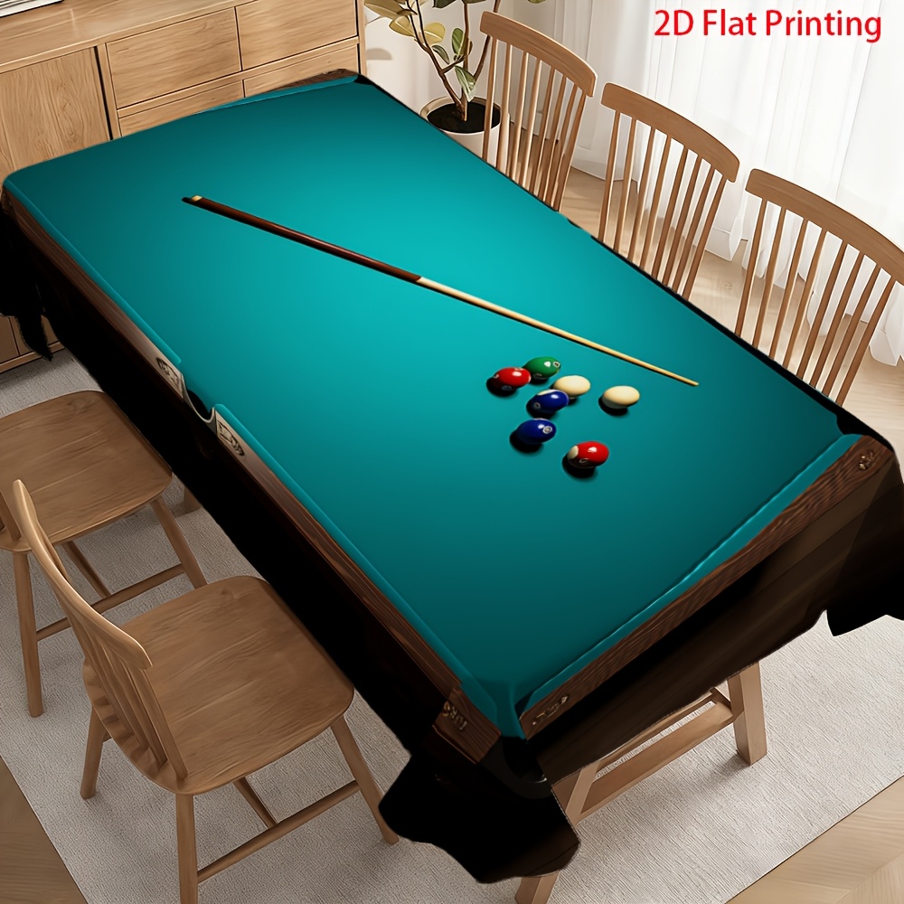 1pc high end versatile spring emerald green billiard tabletop 2d flat   beautiful machine washable easy to clean for living   dining table coffee table   decoration photo backdrop space upgrade