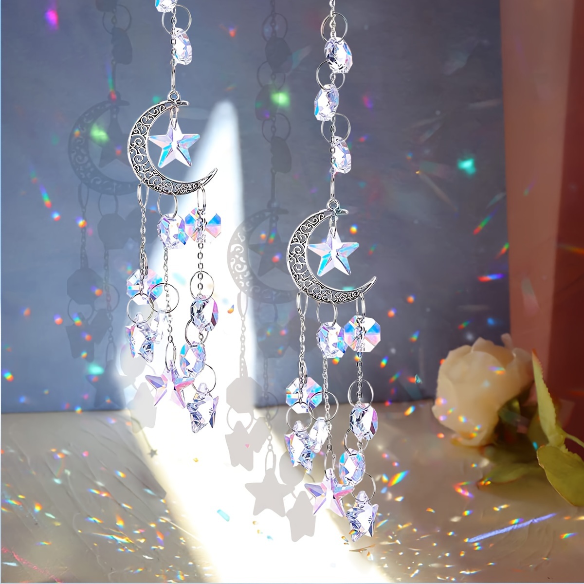 

1pc Collector, Hanging , Prism, Christmas Wedding Home Garden Car Decoration Crystal Suncatcher Ornament