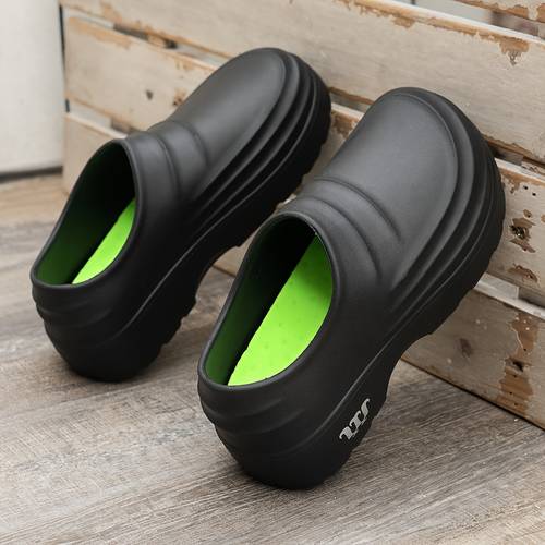 womens eva solid chef shoes comfy non slip slip on work shoes waterproof closed toe shoes