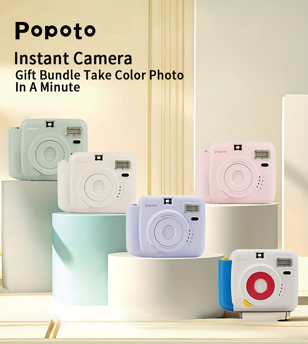 instant print camera colorful vintage inspired photos Temu