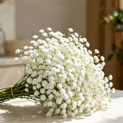 22 bunches of 600 high end quality artificial babys breath flowers white faux gypsophila bouquet for wedding and birthday decorations indoor and outdoor room styling arch decor flowers indoor floral arrangements oxidized stem floral decor