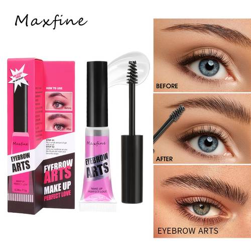 transparent mascara in a tube long lasting transparent eyelashes and eyebrow shaping mascara waterproof and sweat proof no smudging lengthening and curling alcohol free and gentle maintenance all day makeup free