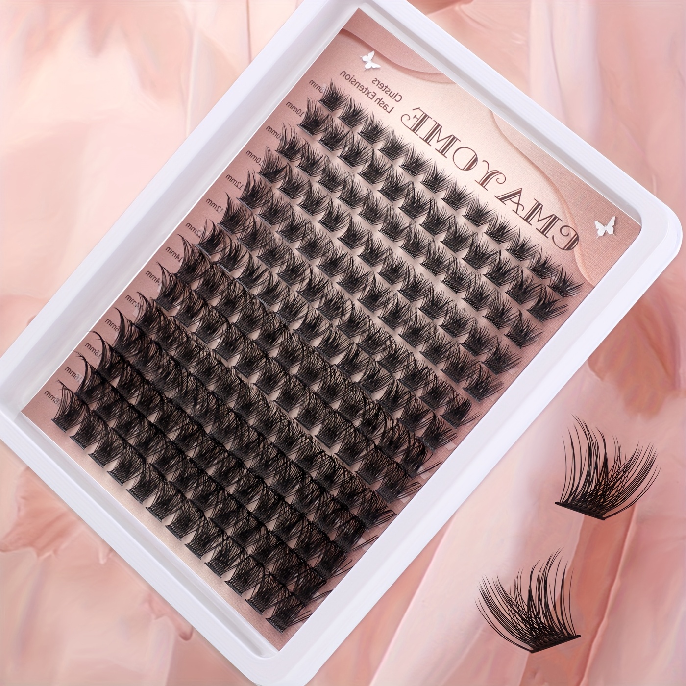 Natural Artificial Mink Eyelashes - Mixed 168 Clusters Russian Independent Eyelash Clusters - Makeup Tool Eyelashes