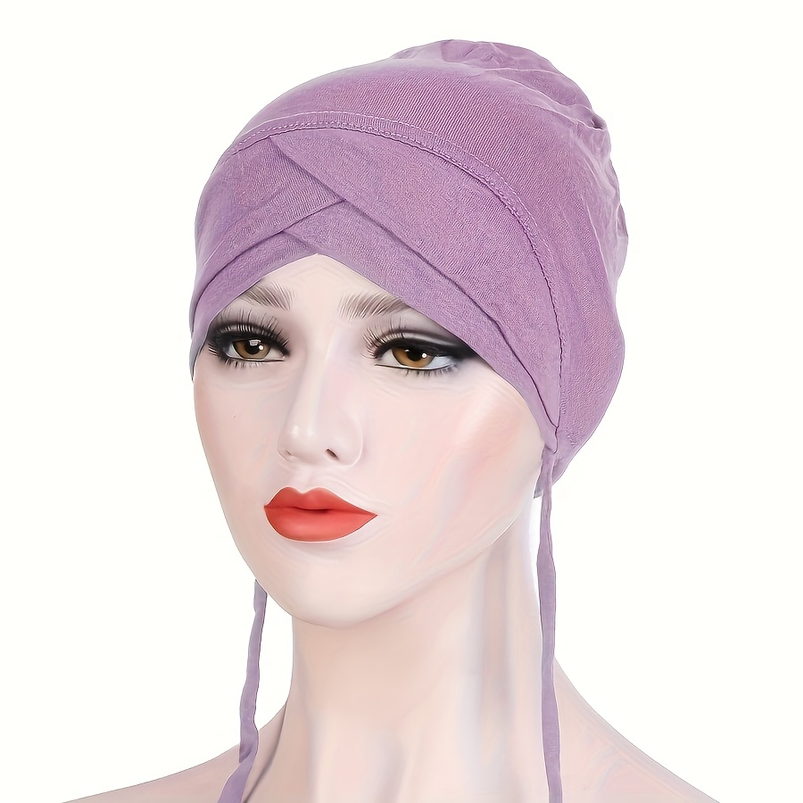 Women's Adjustable Double-Layer Head Wrap Scarf, Comfortable & Versatile