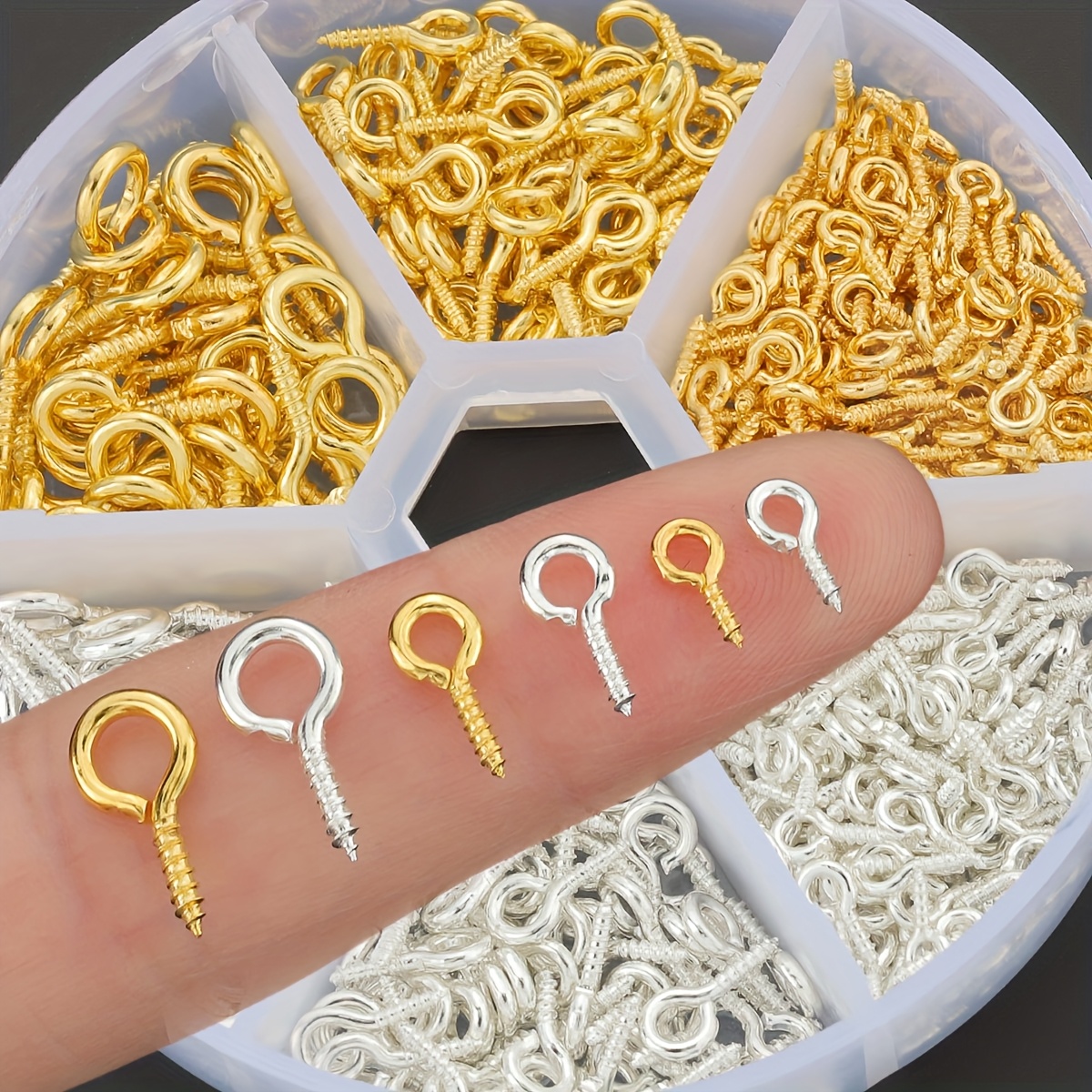 100 Sets Schlüsselanhänger-Ringe 2,5 Cm Silber – Mit Kette & Offenen Biegeringen, Perfekt Für DIY-Bastelprojekte
