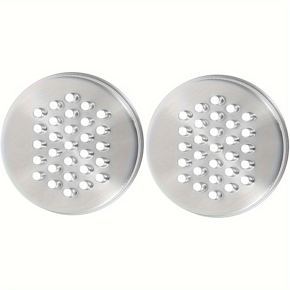 TEMU 2pcs Stainless Steel Mason Jar Grater Lids - 70mm, Multi-use For Vegetables, Potatoes, Carrots & Cheese Spices