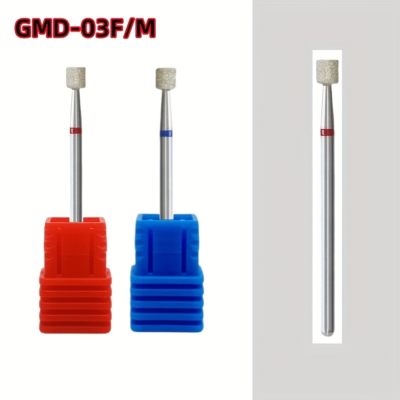 2pcs/set Nail Drill Machine Bit Nail Gel Removal Polishing Tools Pedicure Manicure Rotary Grinding Buffer Polisher Fine And Medium Size