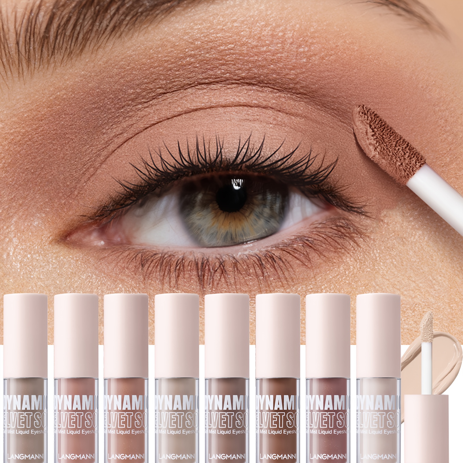 8pcs set liquid eyeshadow nude dynamic - Temu