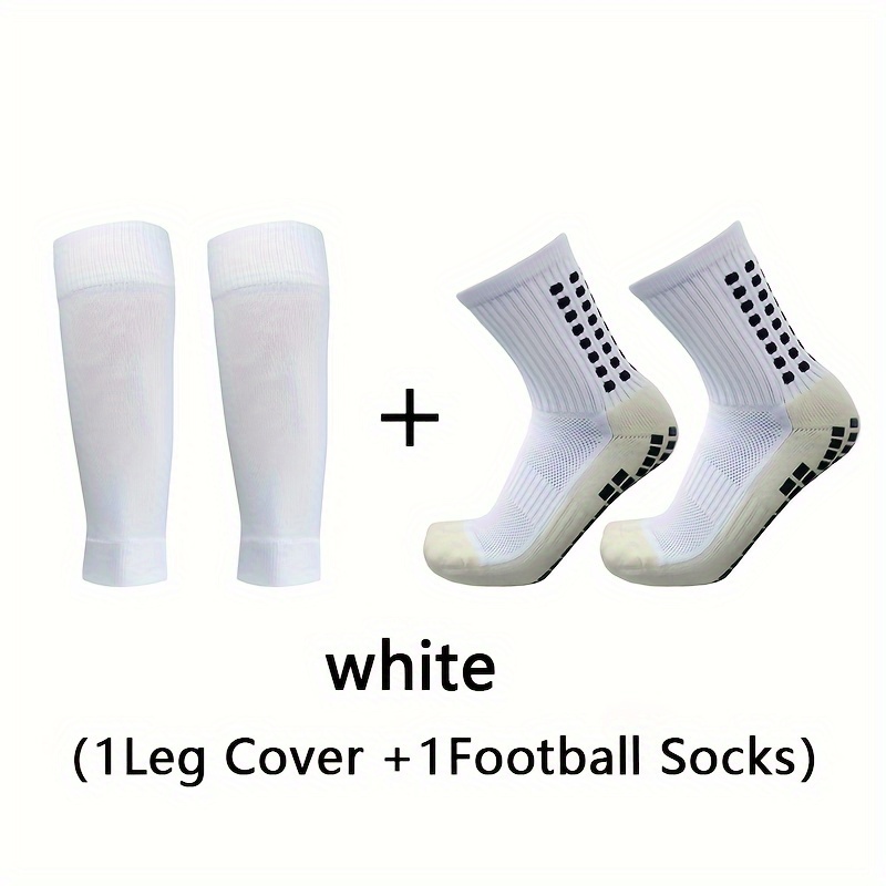 

2pcs Set Of Thickened Towel Bottom Football Socks And Leg Protectors