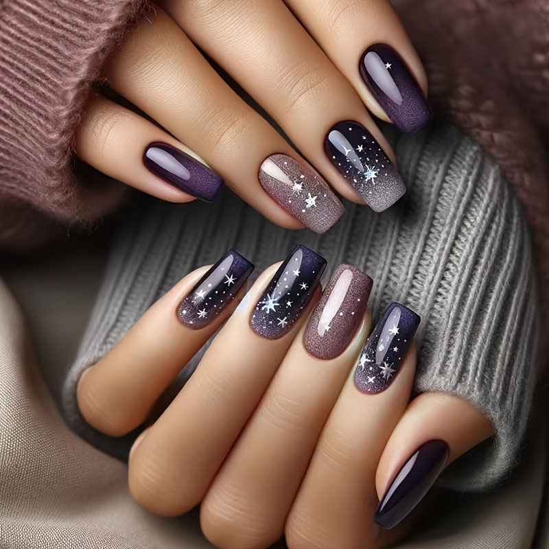 

24pcs Of With , Fashionable And Fake Nails