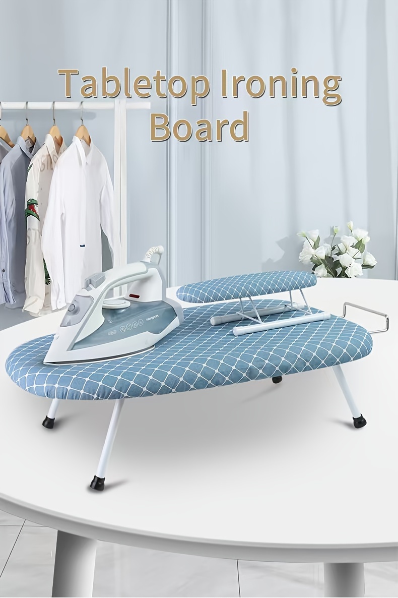 large panel ironing board with four folding legs removable and washable cloth cover ironing without shaking convenient storage details 6