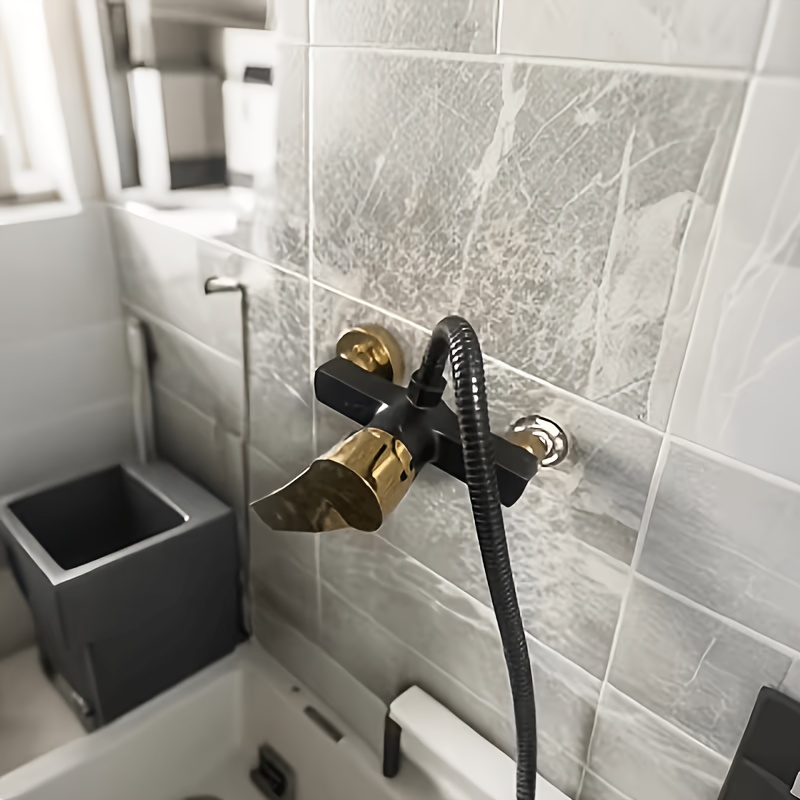 Wall-Mounted Shower Head with Dual Temperature Control