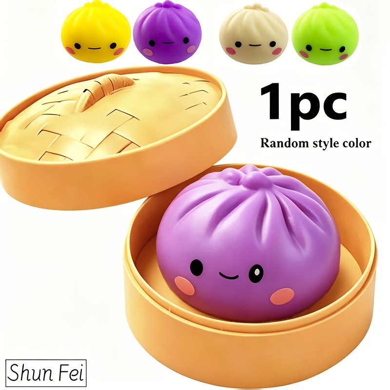 1pc 2026 New Cute Cartoon Bun Stress Relief Squeeze Toy
