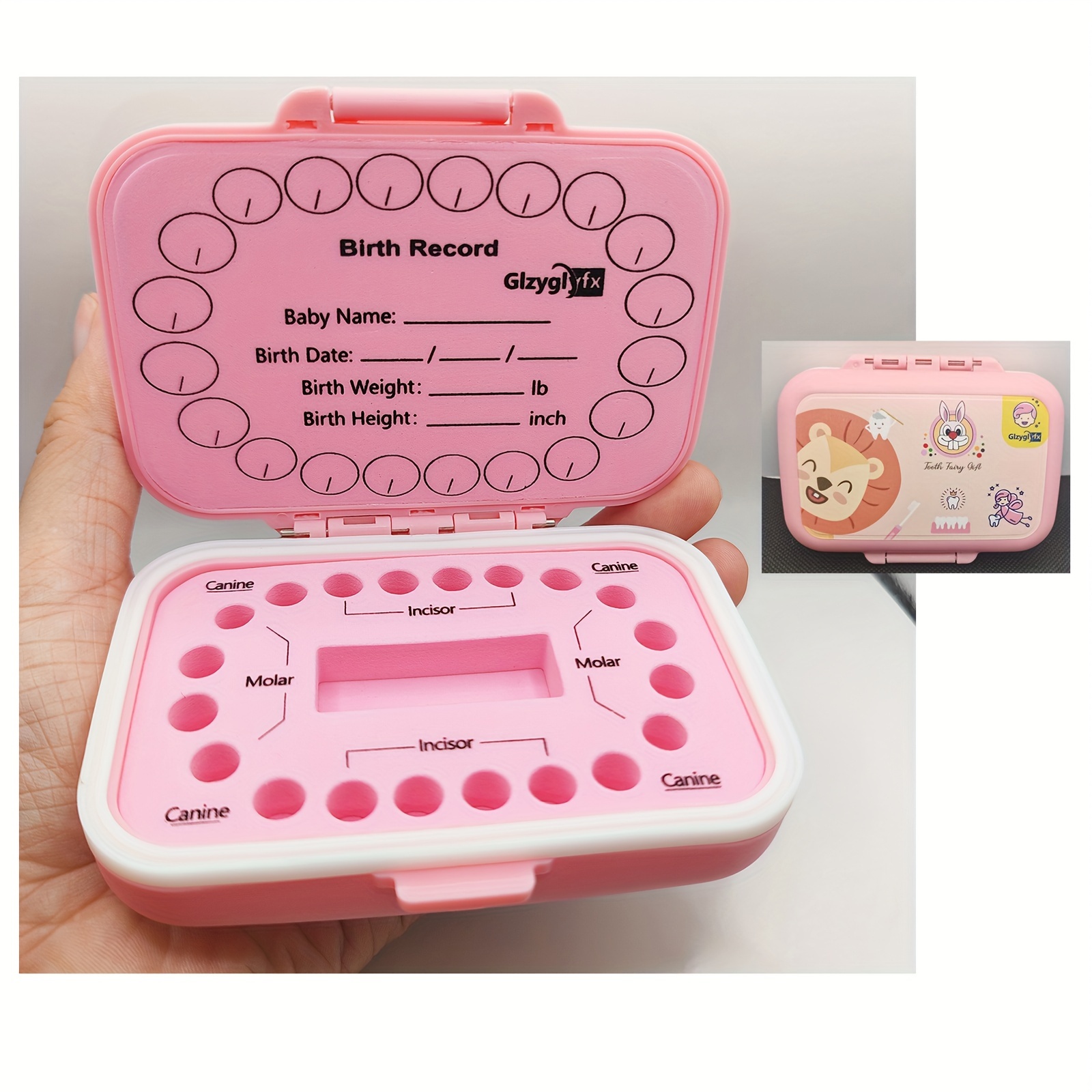 Image of 1pc/2pcs Tooth Fairy Keepsake Box Kids Teeth Storage Box Tooth Holder, Organizer, Kids Teeth Collection, Children Teeth To Keep The , Gift For Teeth, Halloween, Thanksgiving And Christmas Gift