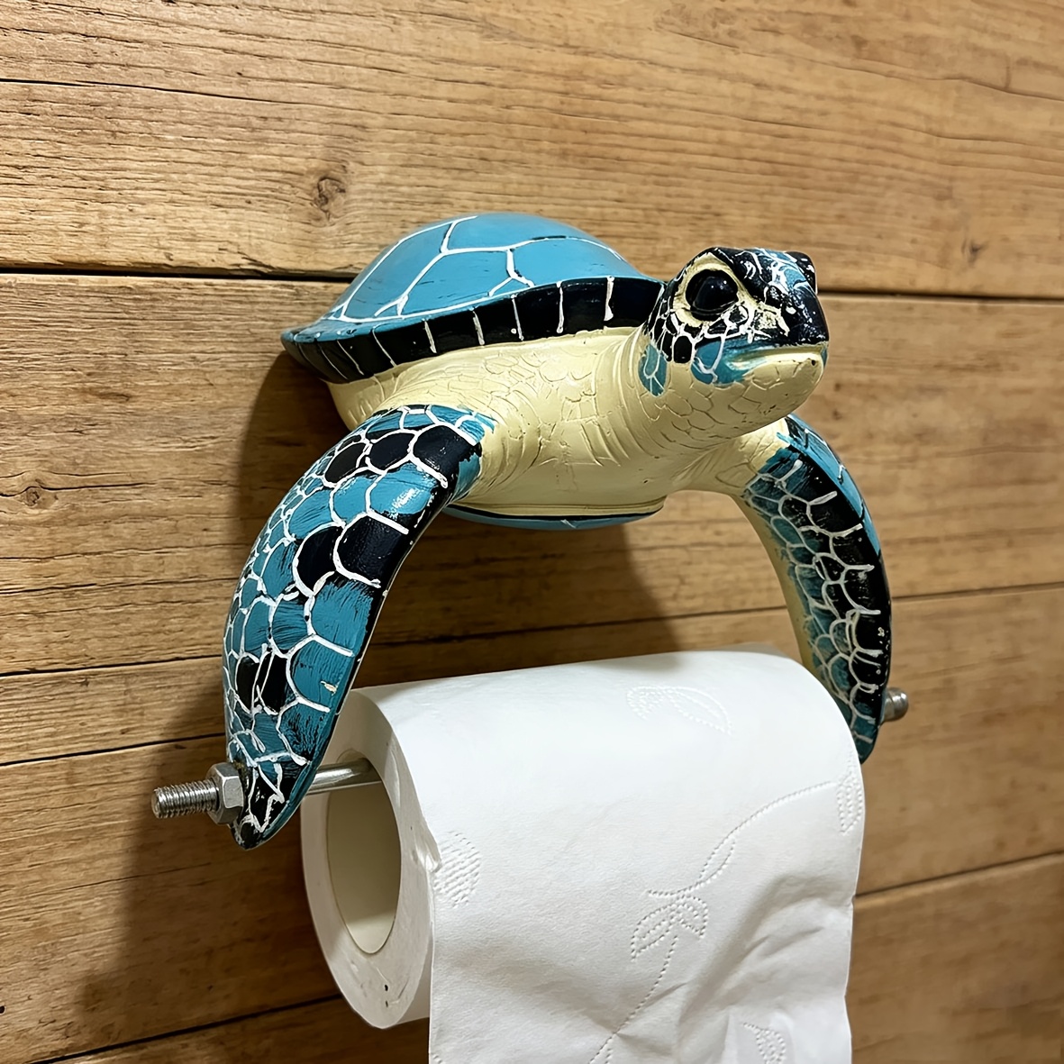 TEMU Portarotolo da bagno a forma di da parete, organizzatore per carta igienica in resina a tema , ornamento a forma di , decorazione da parete per
