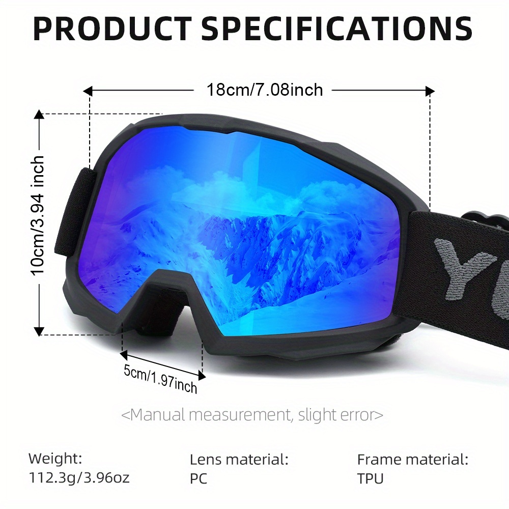 2-Pack Trendy Ski Goggles Ultra Lightweight High Cost-Effective