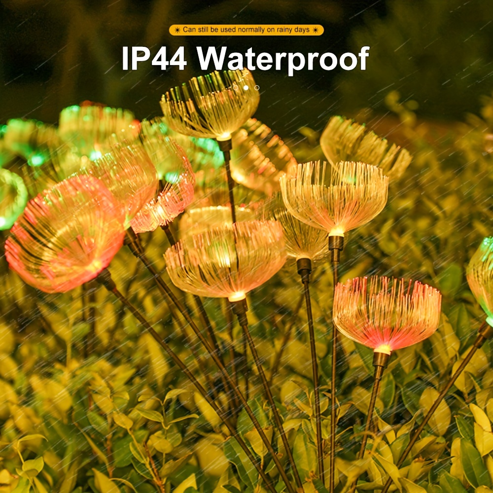 

2pcs Solar Outdoor Light, 7 Led Beads Ip65 Waterproof Lawn Light Suitable For Garden Grass Path