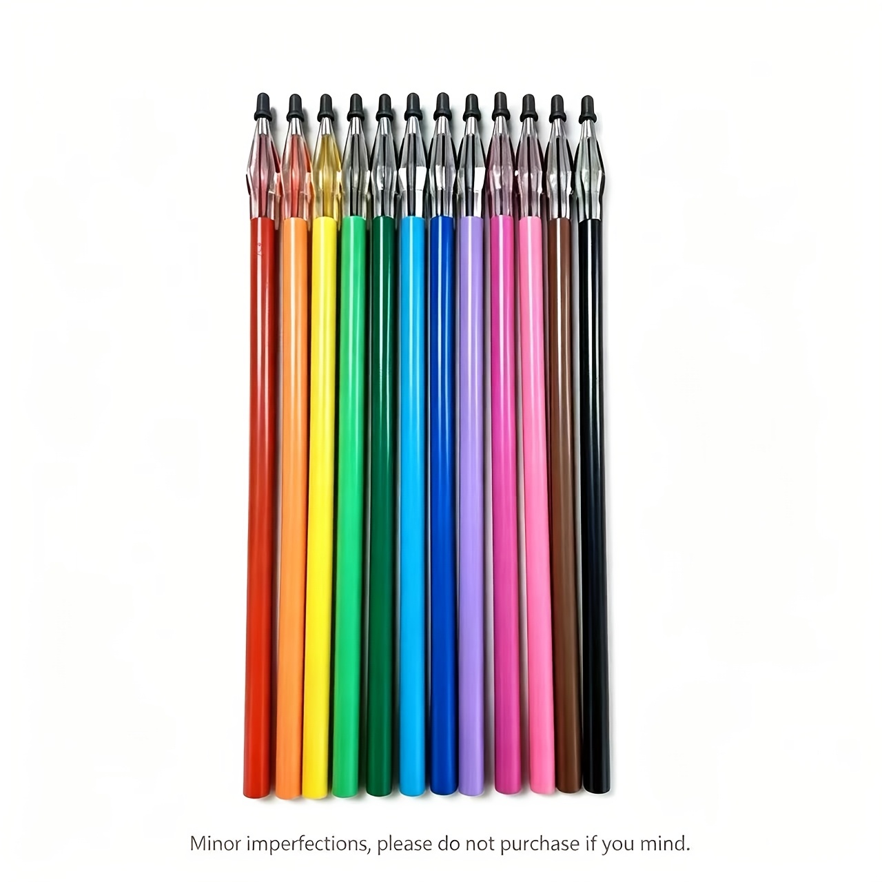 Image of 12-color Set Fresh Candy Color Liquid Ink Pen Notebook Colored Refills 0.5mm Multicolor Refills