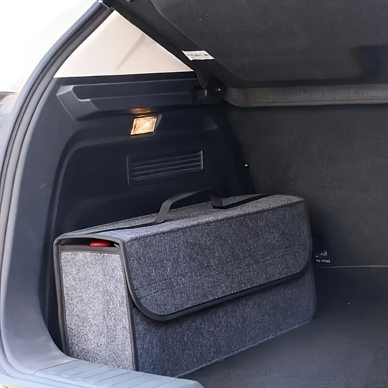 

Portable Foldable Car Trunk Organizer, Canvas Storage Box, Vehicle Interior Accessories, Universal Models