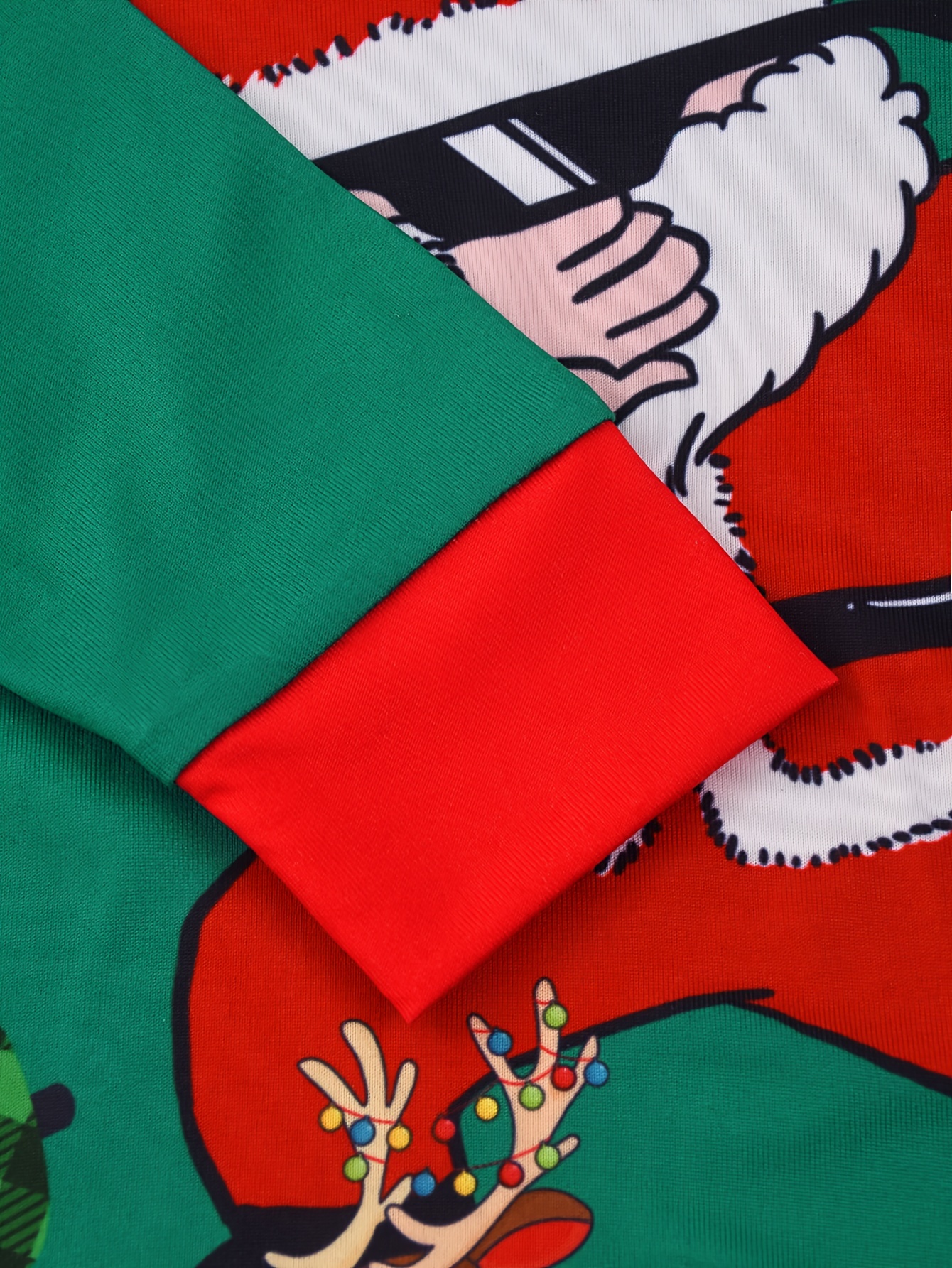 1 set boys casual pajama set cute christmas deer santa claus snowman print round neck long sleeve t shirts trousers comfy   set as daily gift green 3